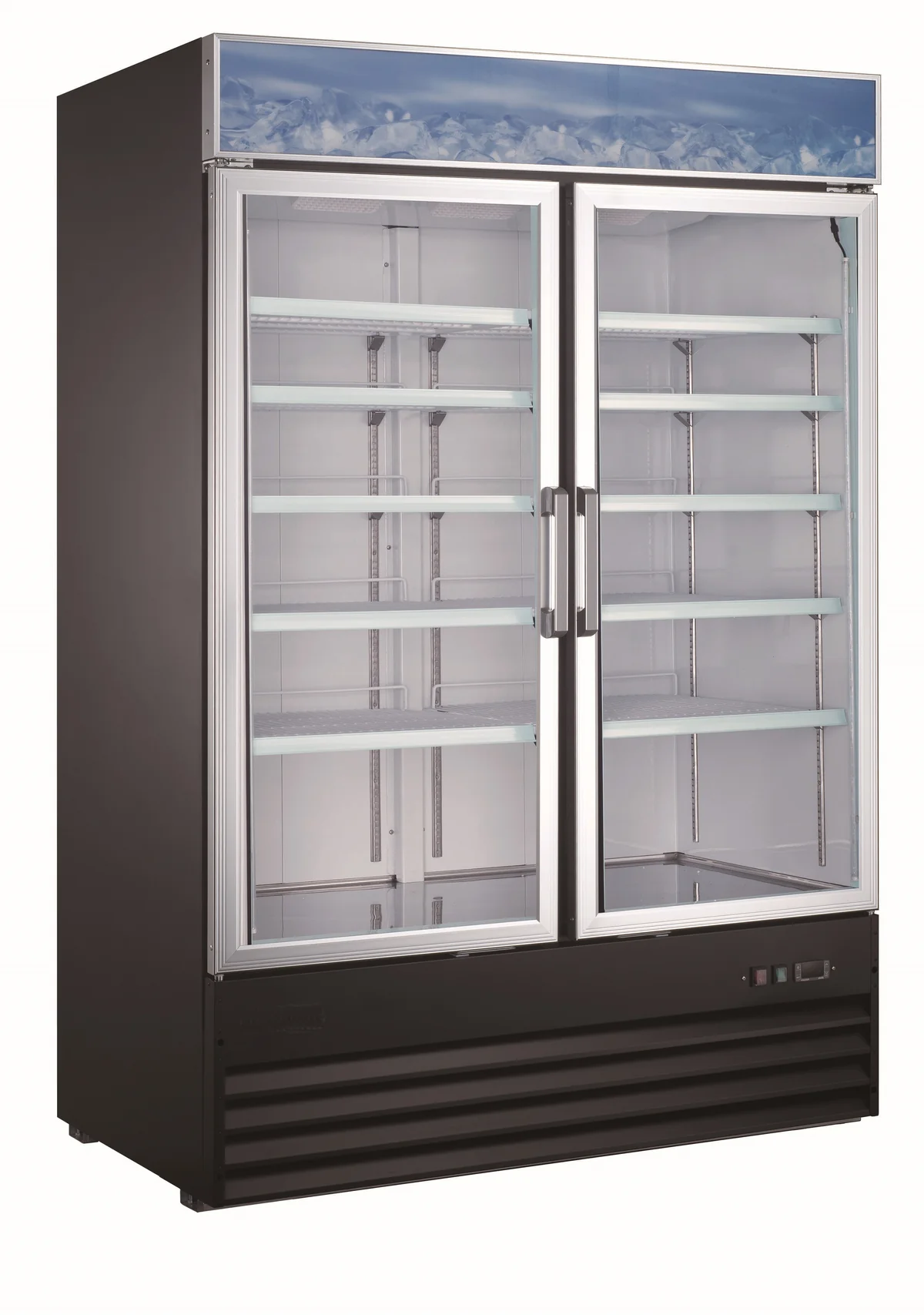  Double Glass Door Freezer
